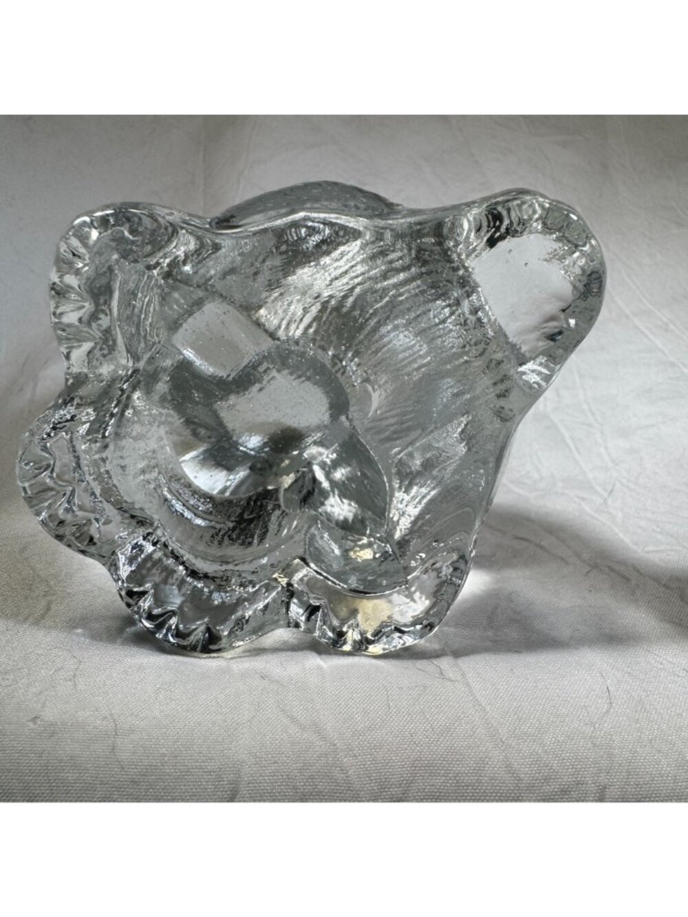 Goebel Puppy Dog Lead Crystal Paperweight Figurine Vintage 1980s  West Germany - Picture 7 of 8